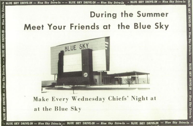 Blue Sky Drive-In Theatre - Yearbook Ad